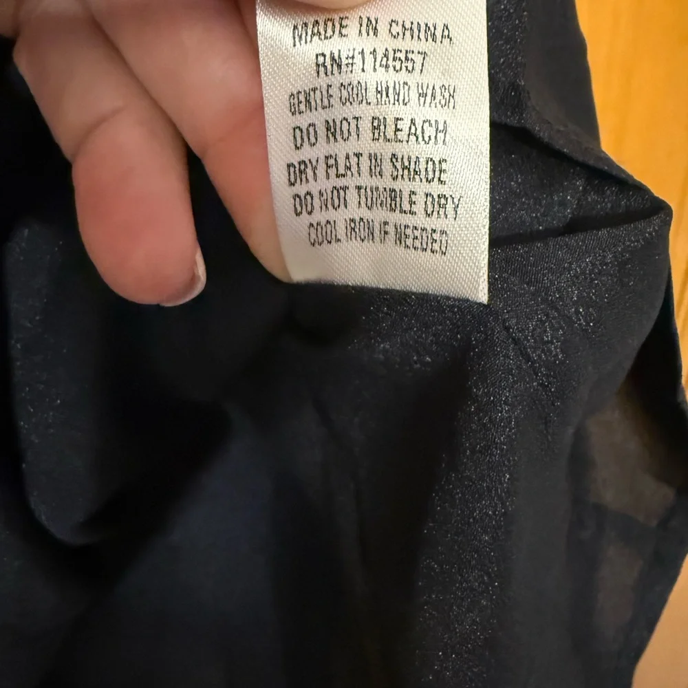 THML navyTextured Short Dress with White Piping - Picture 7 of 7